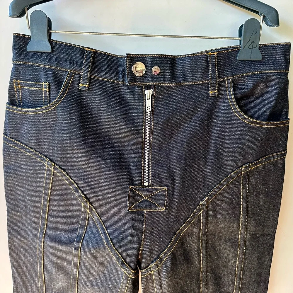 NWT Parnell Mooney Indigo 50 Panel Men's Dark Blue Jeans, 32